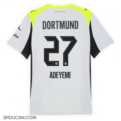 Muški Nogometni Dres Borussia Dortmund Karim Adeyemi #27 Gostujuci 2025-26 Kratak Rukav